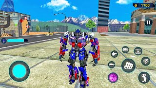 Optimus Prime Multiple Transformation Jet Robot Car Game 2020 - Android Gameplay screenshot 1